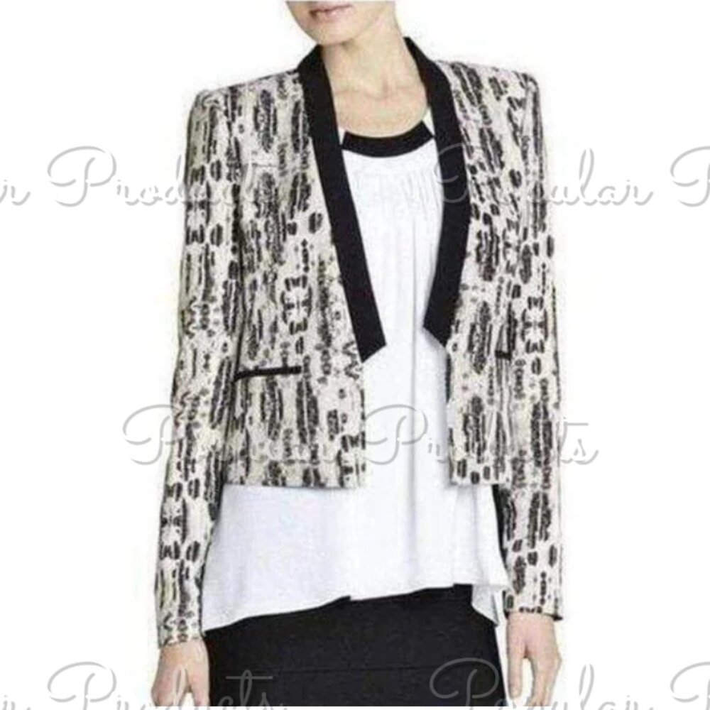 BCBG MaxAzria | Guy Printed Tuxedo Jacket